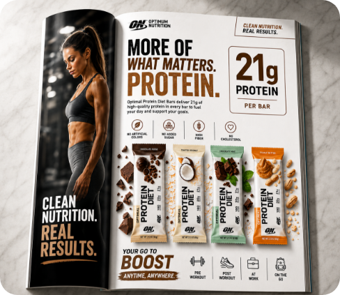 Optimal Protein Diet Bar Brand System work sample