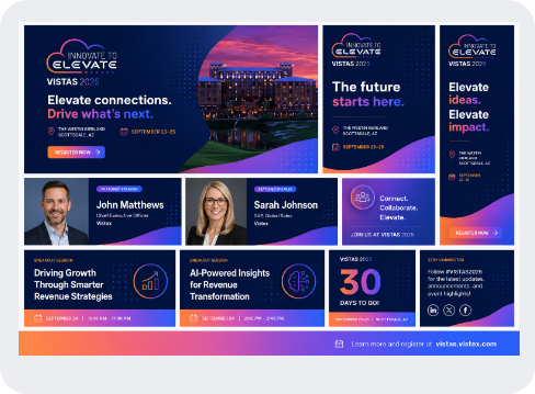 VISTAS Event Brand System work sample